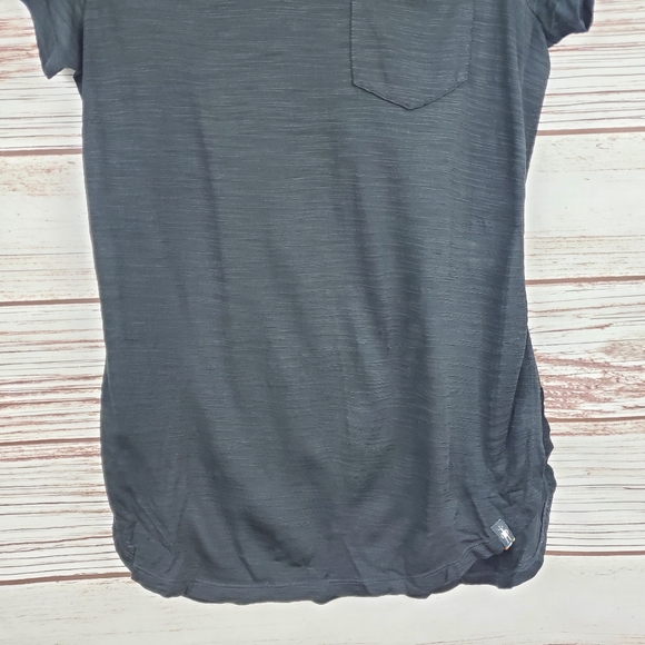 Smartwool Womens Small Black Everyday Exploration Slub Short Sleeve Tee T-Shirt - Picture 3 of 8